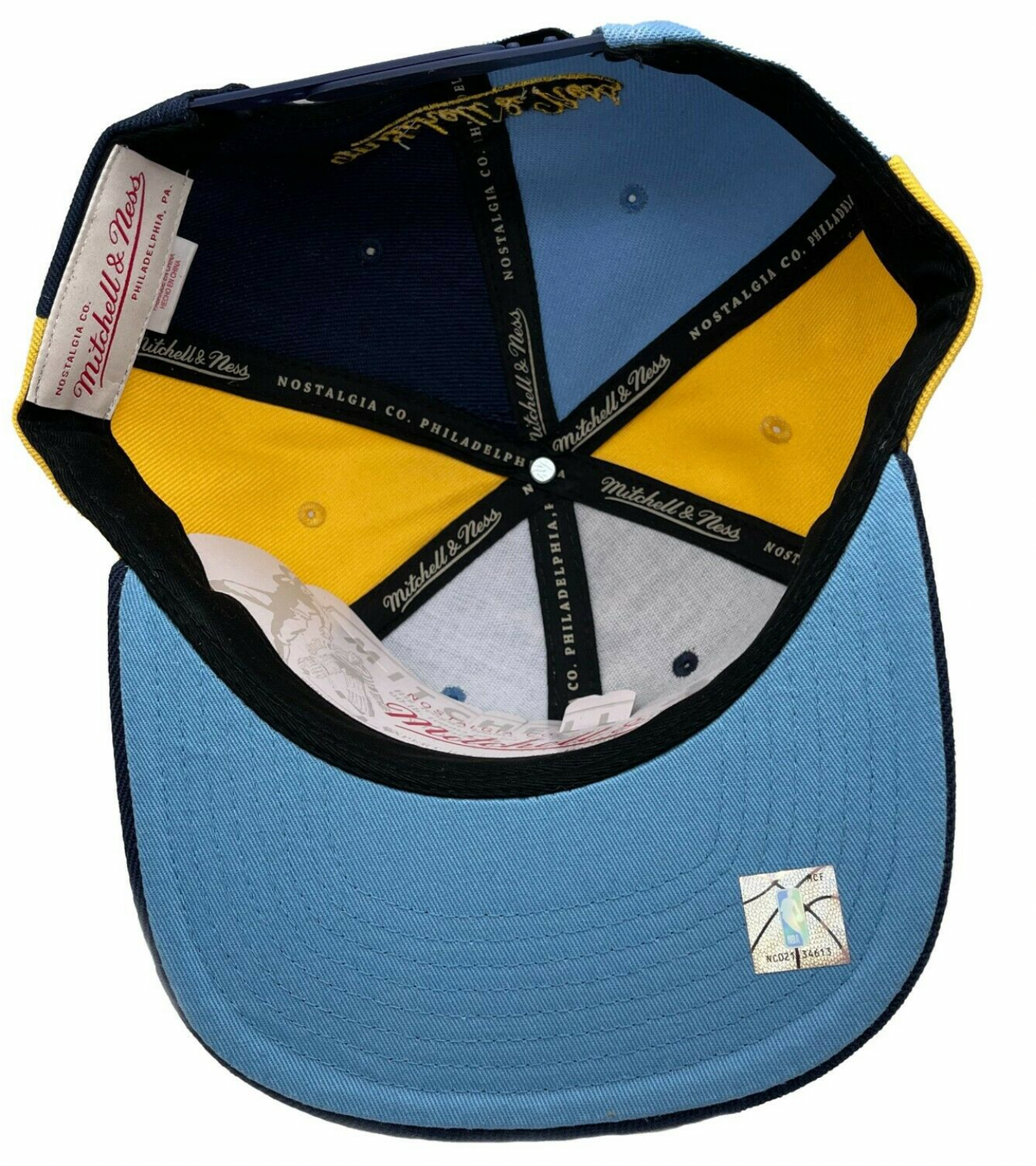 Memphis Grizzlies Mitchell & Ness NBA Pinwheel Snapback Hat