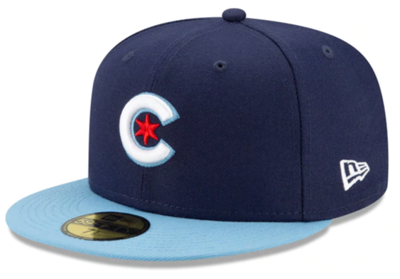 Men's Chicago Cubs New Era Navy/Light Blue City Connect 59FIFTY Fitted Hat