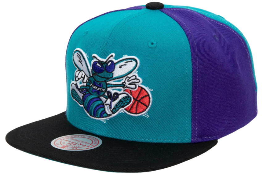 Charlotte Hornets NBA On The Block Mitchell & Ness Snapback Hat