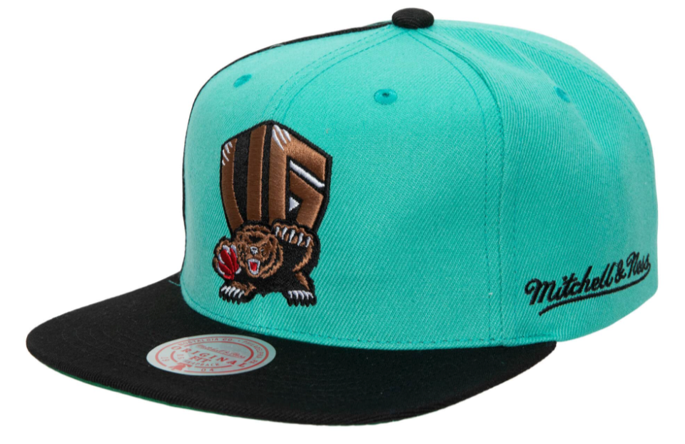 Vancouver Grizzlies NBA Rear Script Deadstock Mitchell & Ness Snapback Hat