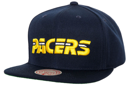 Men's Indiana Pacers NBA Core Basic Navy Mitchell & Ness Snapback Hat