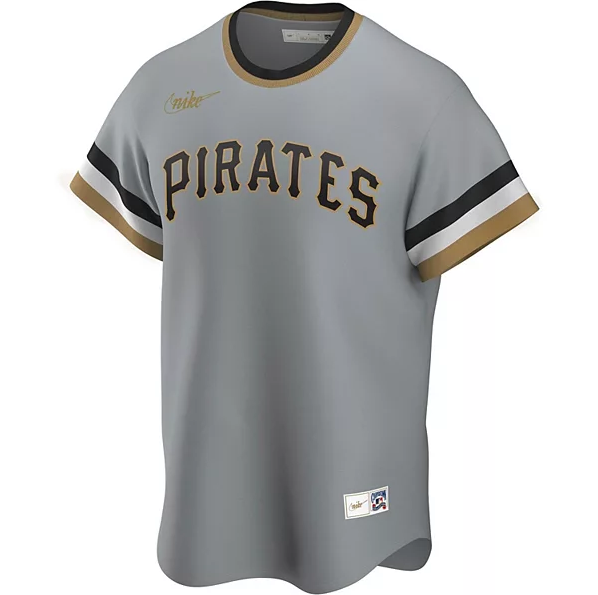 Men's Pittsburgh Pirates Roberto Clemente Nike Road Gray Replica Jersey