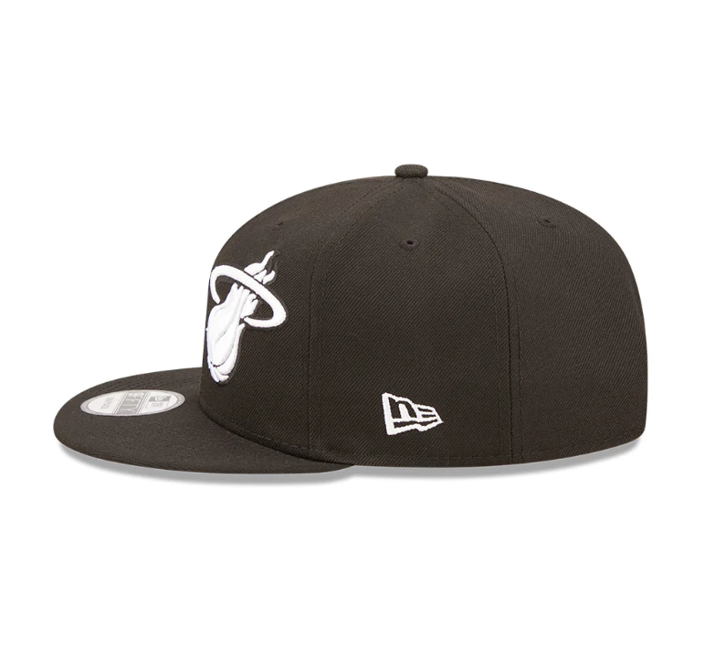 Miami Heat New Era Black 2022 NBA Draft 9FIFTY Snapback Hat