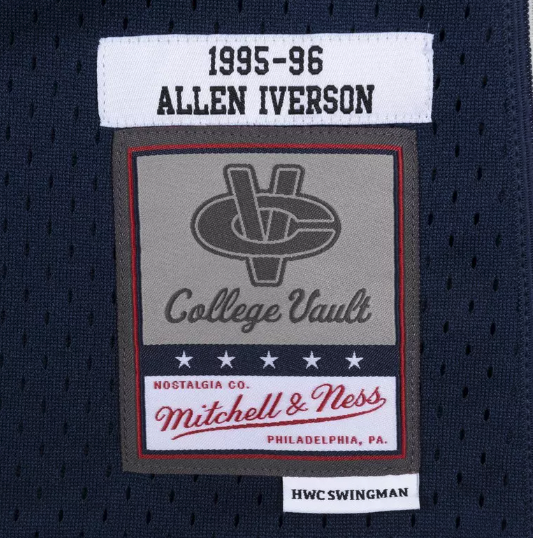 Men's Georgetown Hoyas Allen Iverson Mitchell & Ness Swingman Jersey