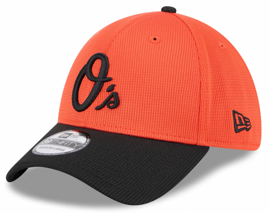 Men's Baltimore Orioles New Era Orange 2025 Spring Training 39THIRTY Flex-Fit Hat