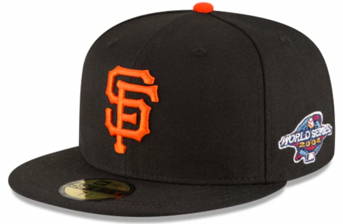 San Francisco Giants New Era 2002 World Series Wool 59FIFTY Fitted Hat - Black