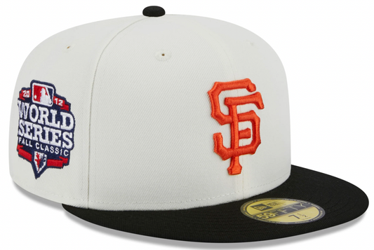 San Francisco Giants 2012 World Series Cream/Black New Era Retro 59FIFTY Fitted Hat