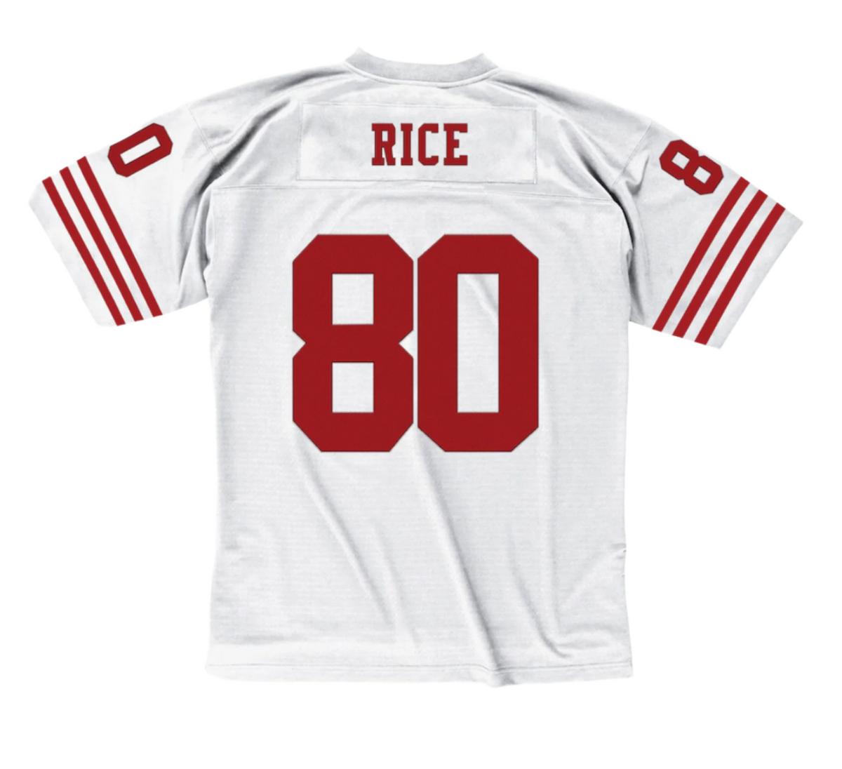 Men's Mitchell & Ness Jerry Rice White San Francisco 49ers Retired Player Legacy Replica Jersey