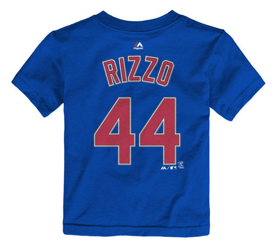 Toddler Majestic Anthony Rizzo Chicago Cubs Royal Player Name & Number T-Shirt