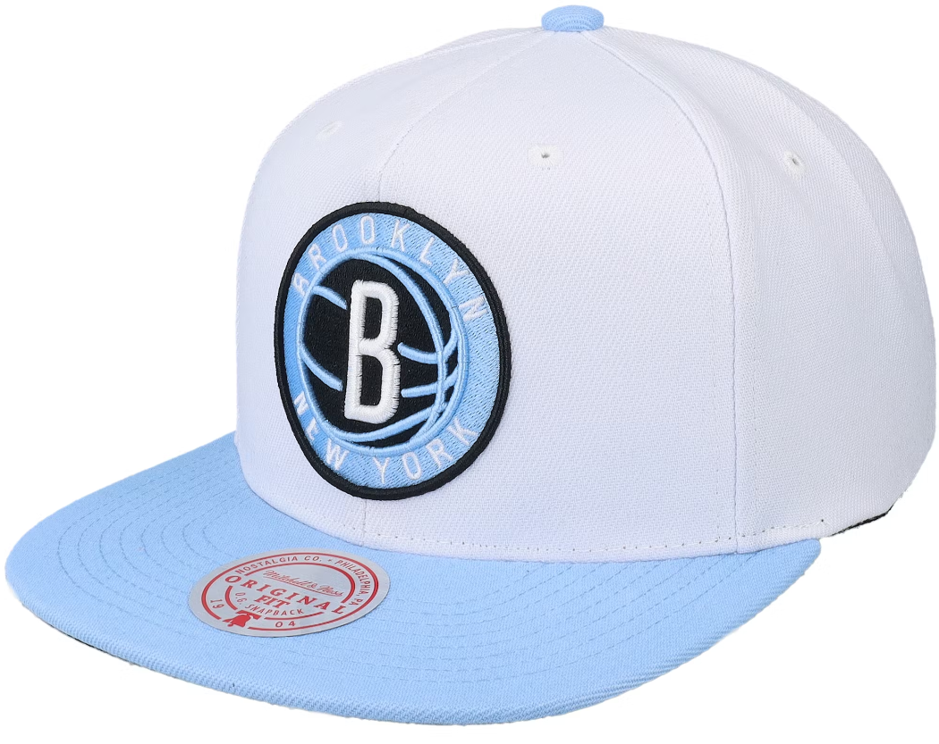 Men's Mitchell & Ness Brooklyn Nets University Home 2 Tone Adjustable Snapback