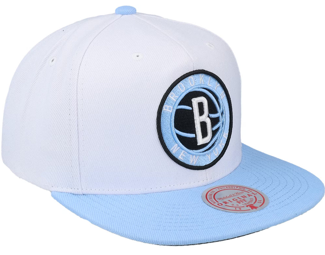 Men's Mitchell & Ness Brooklyn Nets University Home 2 Tone Adjustable Snapback