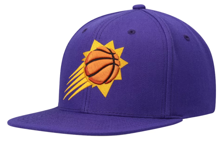 Men's Phoenix Suns Mitchell & Ness Ground 2.0 Purple Burst Snapback Adjustable Hat