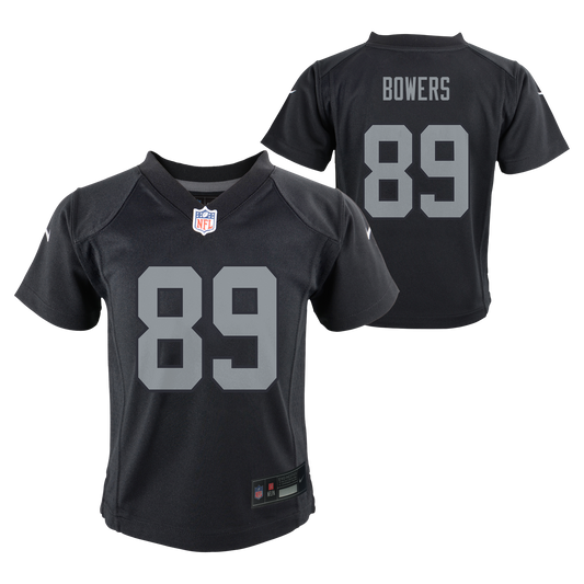 Child Las Vegas Raiders Brock Bowers Black Home Nike Game Jersey