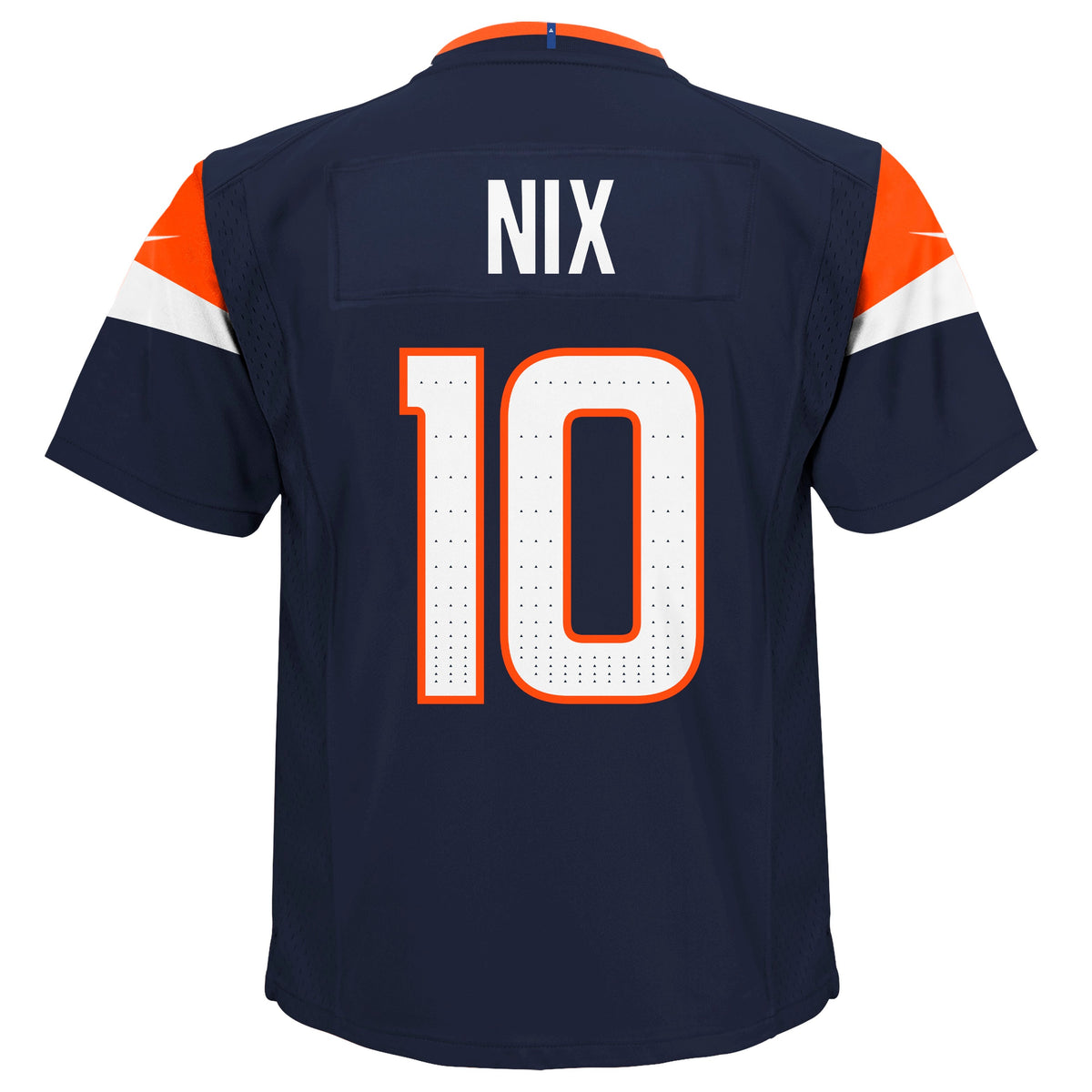 Kids Denver Broncos Bo Nix Nike Navy Game Child Team Jersey