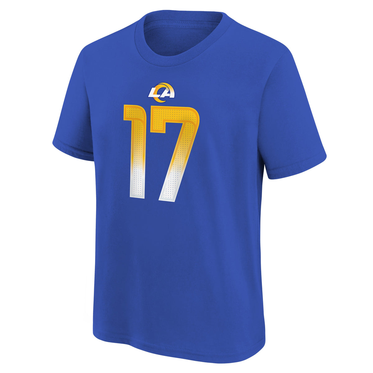 Youth Puka Nacua Los Angeles Rams Rookie #17 Royal Blue Nike FUSE Name and Number Tee