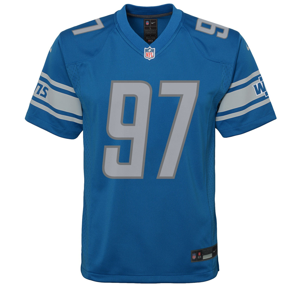 Youth Detroit Lions Aidan Hutchinson Nike Blue Game Jersey