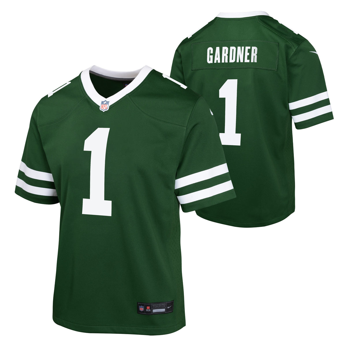 Youth Sauce Gardner New York Jets Nike Green Game Replica Jersey