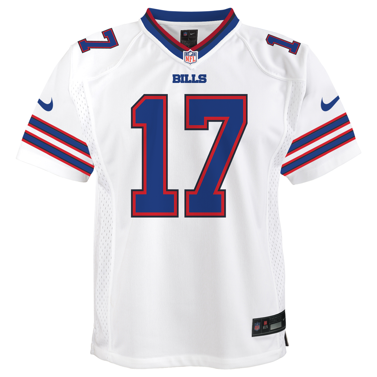Youth Josh Allen Buffalo Bills Nike White Road Game Player Jersey