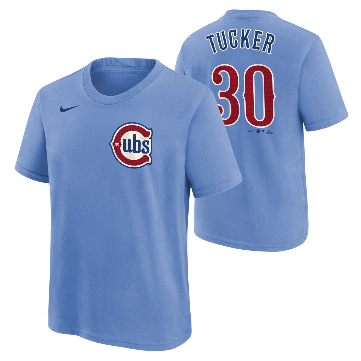 Youth Chicago Kyle Tucker Blues Alternate Nike Name And Number Tee