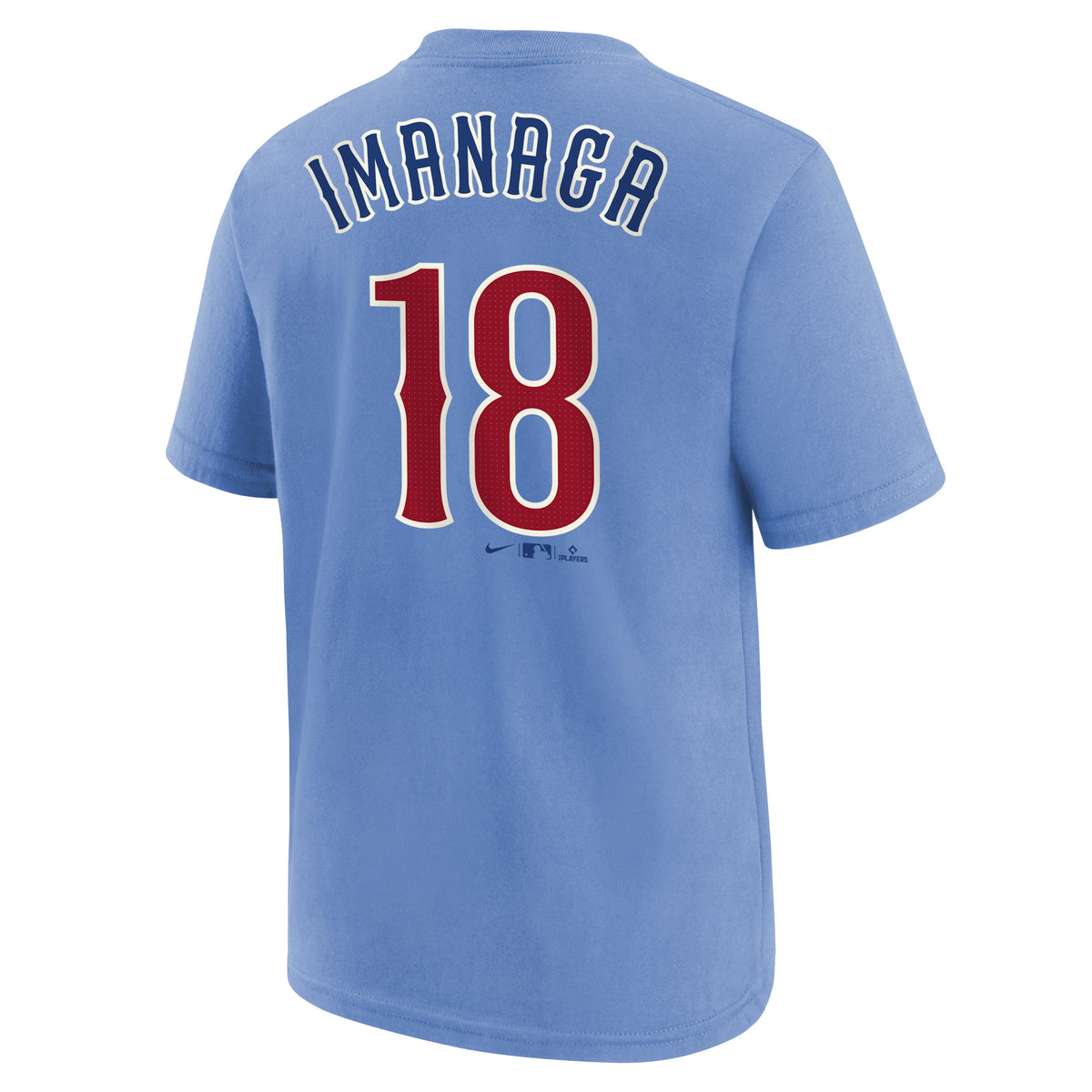 Youth Chicago Cubs Shota Imanaga Blues Alternate 2 FUSE Nike Name And Number Tee
