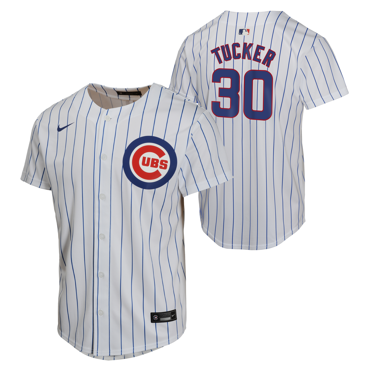 NIKE Youth Kyle Tucker Chicago Cubs White Home Replica Game Jersey
