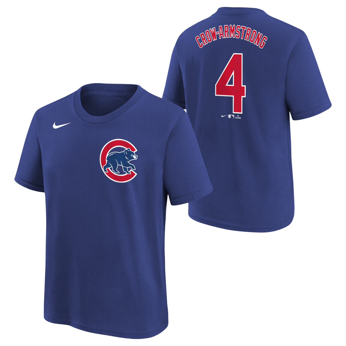 Child Chicago Pete Crow-Armstrong Royal Blue Nike Name And Number Tee
