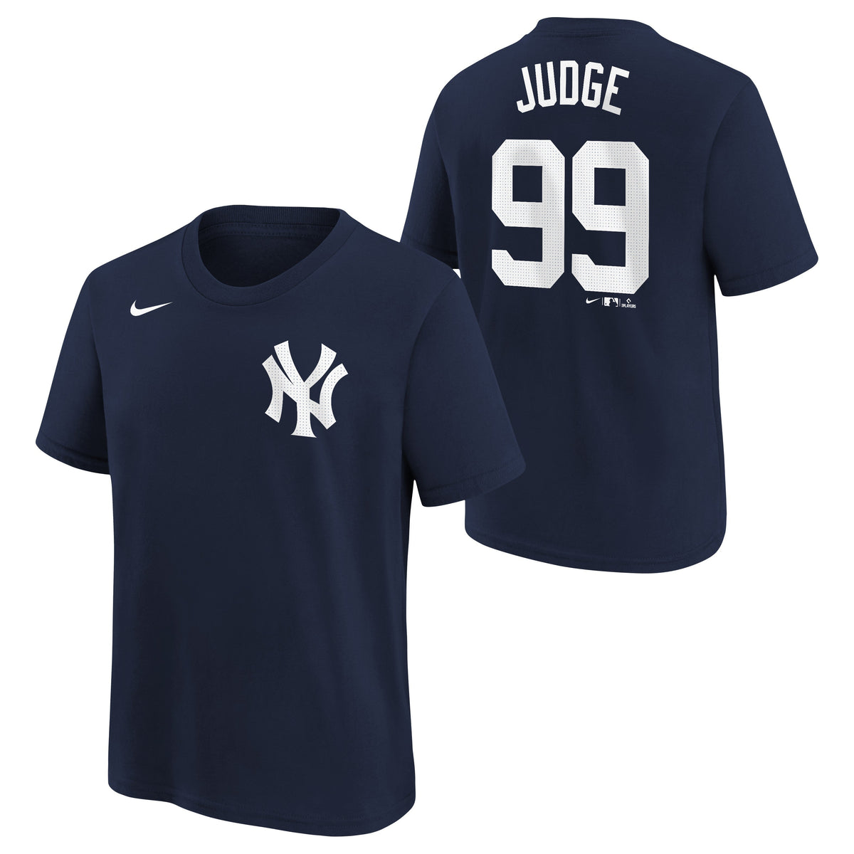 Youth Aaron Judge New York Yankees Nike Navy F.U.S.E. Name & Number T-Shirt