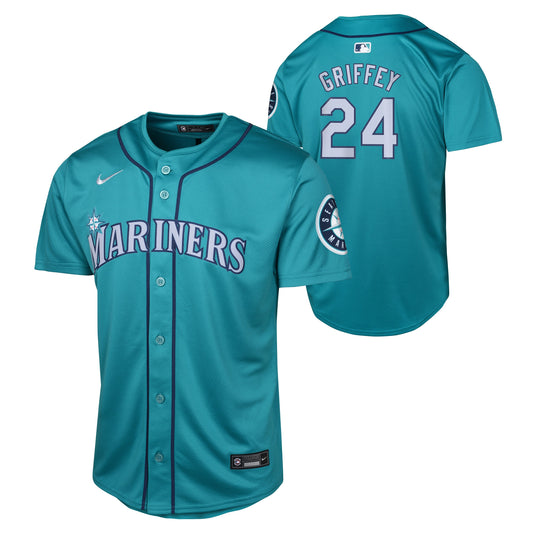 Youth Ken Griffey Jr. Seattle Mariners NIKE Teal Alternate Limited Replica Jersey