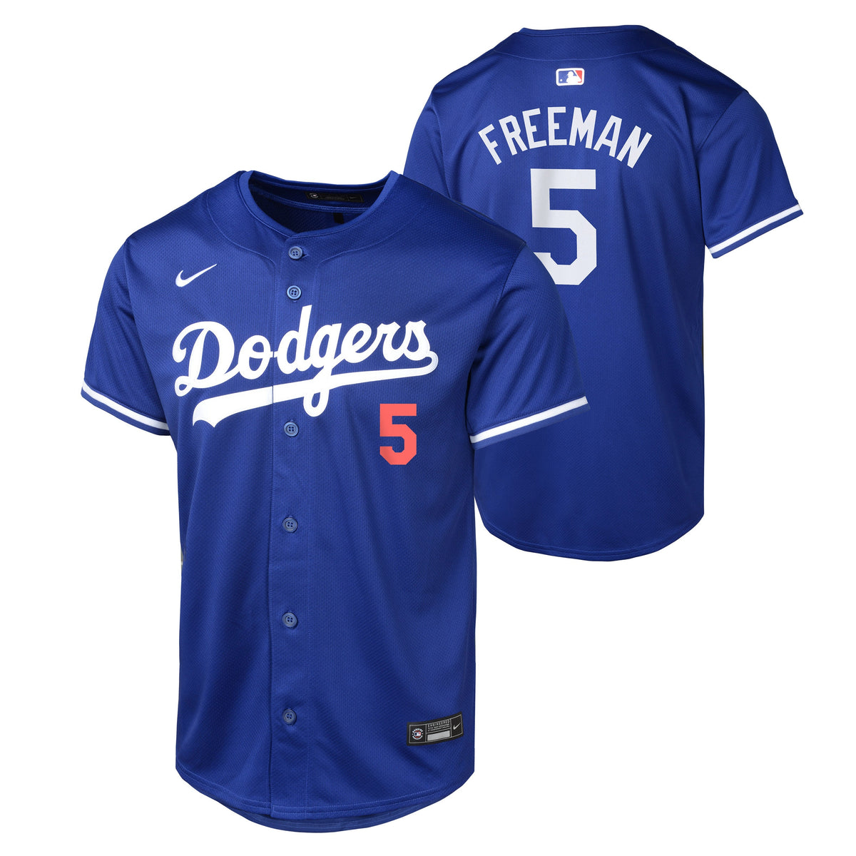Youth Freddie Freeman Los Angeles Dodgers NIKE Royal Blue Alternate Limited Replica Jersey