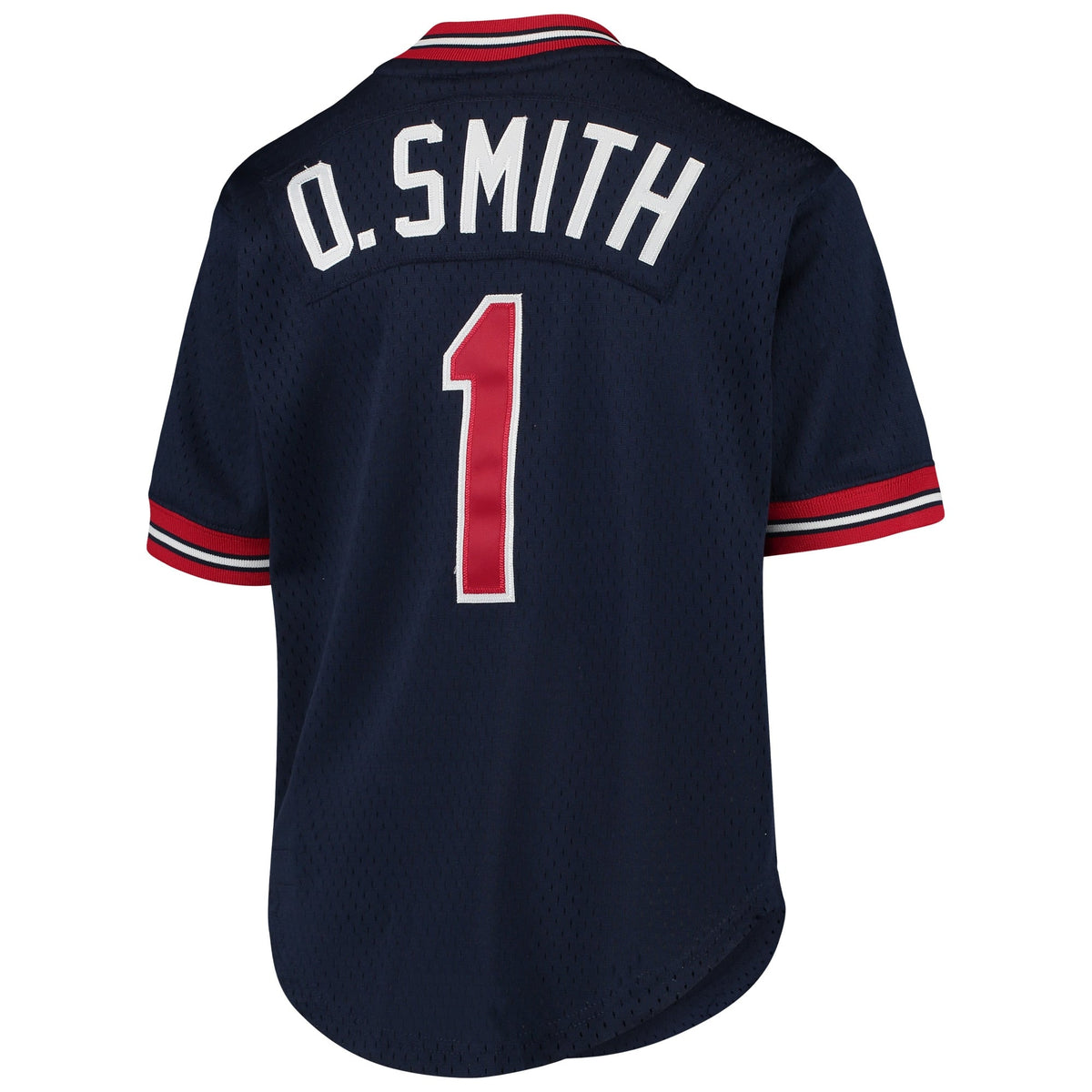 Men's Mitchell & Ness Ozzie Smith St. Louis Cardinals 1994 Navy Batting Practice Cooperstown Jersey
