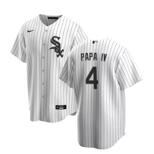 Men's Papa Emeritus IV Chicago White Sox NIKE Replica Home Premium Twill Jersey