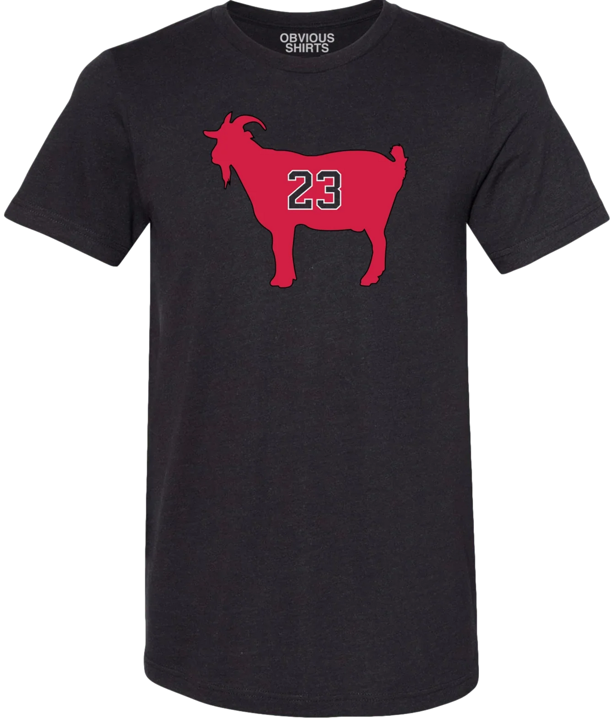 Men's Jordan Goat 23 Chicago Bulls Obvious Shirts Black Tee