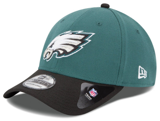Men's Philadelphia Eagles New Era Midnight Green/Black 39THIRTY Team Classic Flex Hat