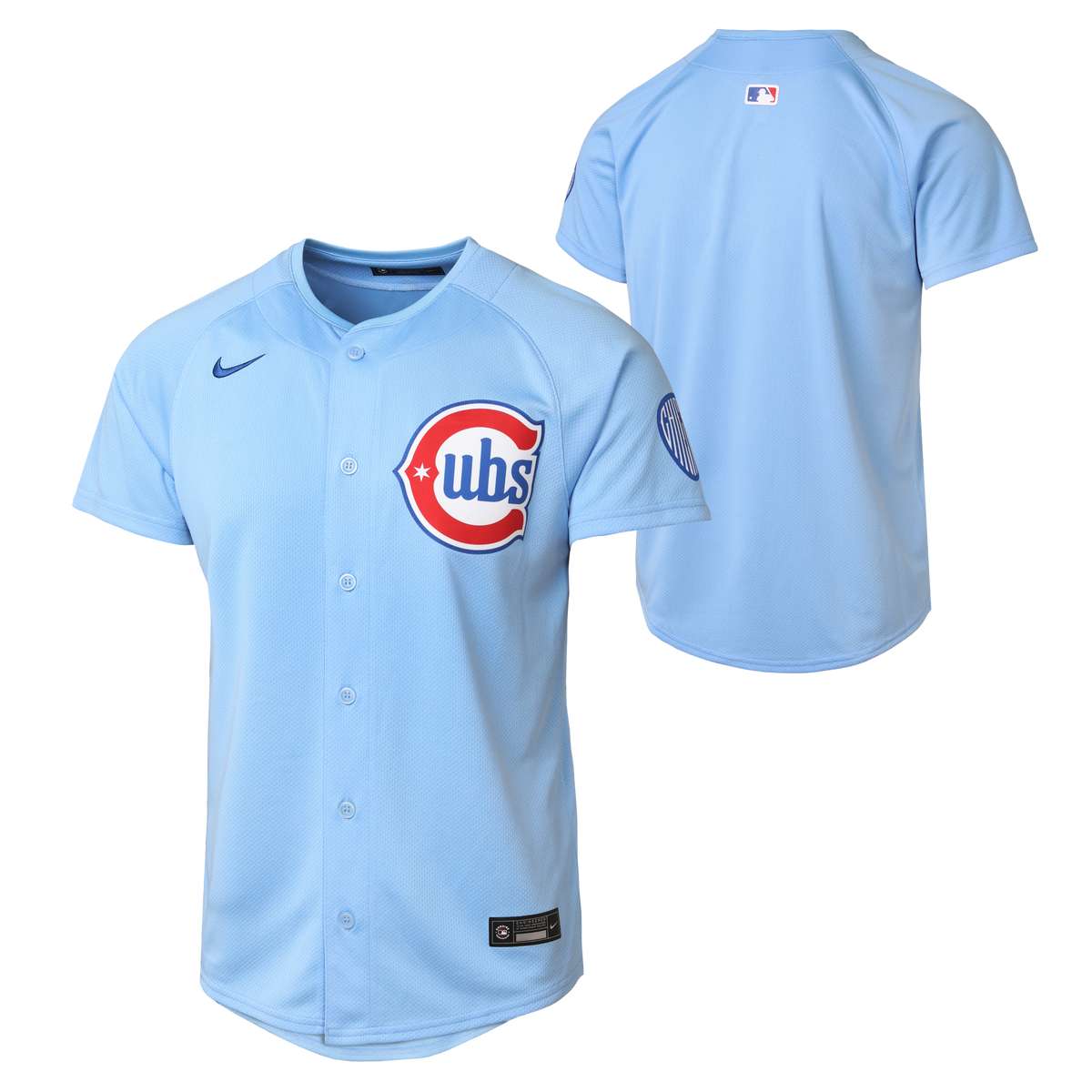 Youth Chicago Cubs Baby Blue Blues Alternate 2 Nike Limited Replica Jersey