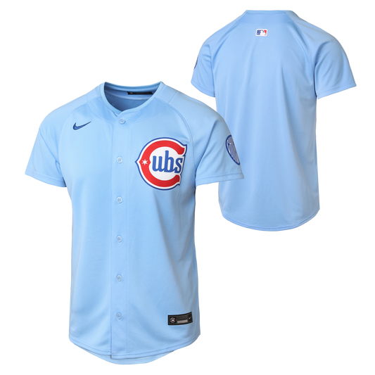 Youth Chicago Cubs Baby Blue Blues Alternate 2 Nike Limited Replica Jersey