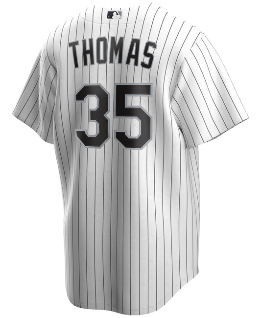 NIKE Men's Frank Thomas Chicago White Sox White Home Premium Twill Replica Jersey