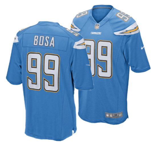 Men's Nike Joey Bosa Los Angeles Chargers Blue Replica Game Jersey