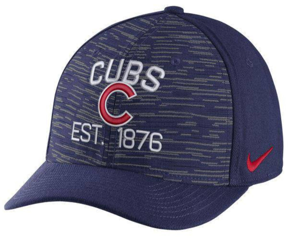 Men's Chicago Cubs Nike Royal Local Swoosh Flex Hat