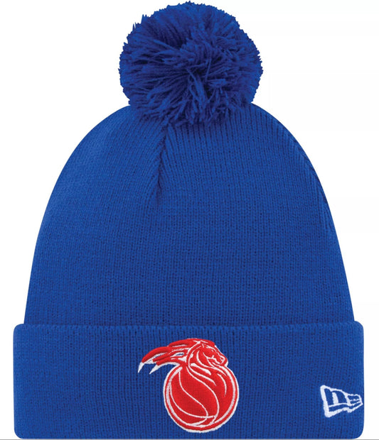 Detroit Pistons '21 NBA City Edition New Era Royal Alternate Cuffed Knit Hat