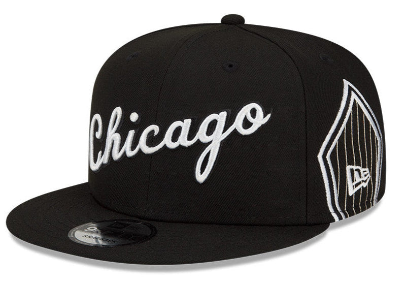 Men's Chicago Bulls 2021-2022 City Edition Alternate Black New Era 9FIFTY Snapback Hat