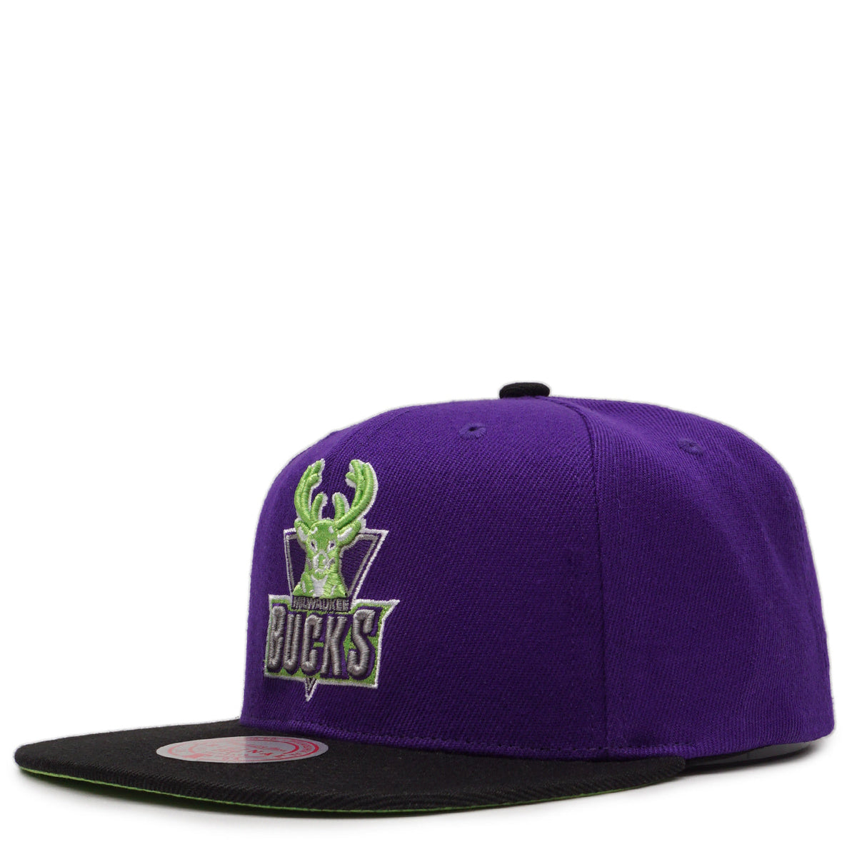 Men's Milwaukee Bucks Mitchell & Ness Hardwood Classics Reload 2.0 Snapback Hat - Purple/Black