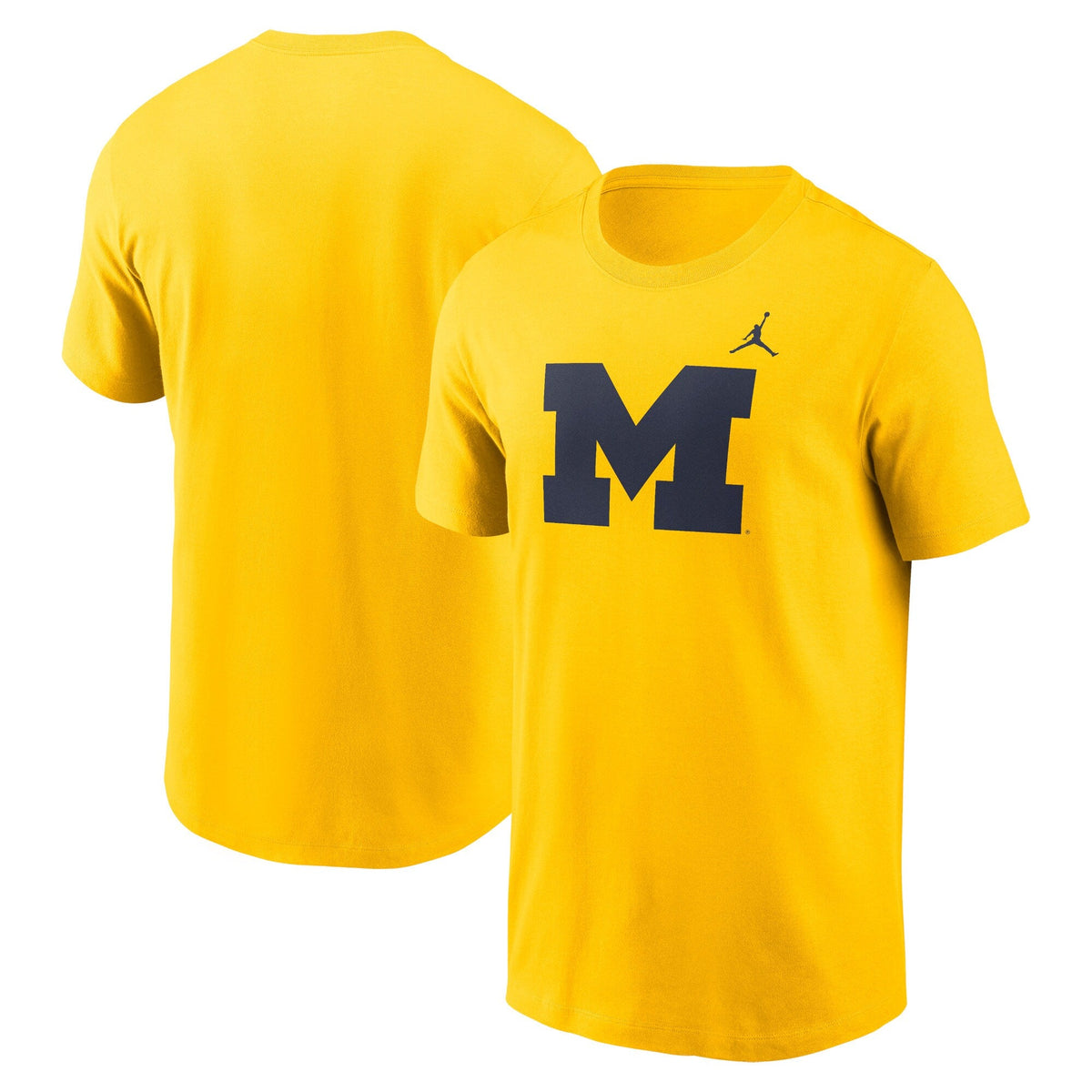 Michigan Wolverines Jordan Brand Maize Primetime Evergreen Logo T-Shirt