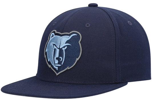 Mens NBA Memphis Grizzlies Navy Team Ground 2.0 Snapback Hat By Mitchell And Ness