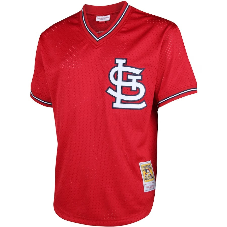 Men's Mitchell & Ness Ozzie Smith 1996 St. Louis Cardinals Batting Practice Cooperstown Jersey
