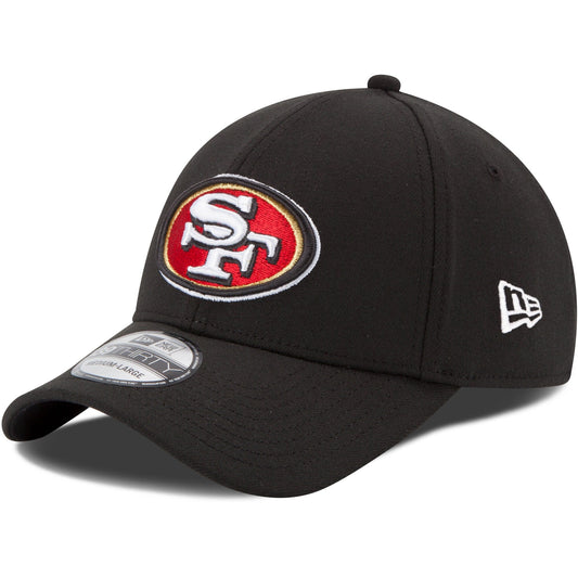 Men's New Era San Francisco 49ers Team Classic Black 39THIRTY Flex Hat