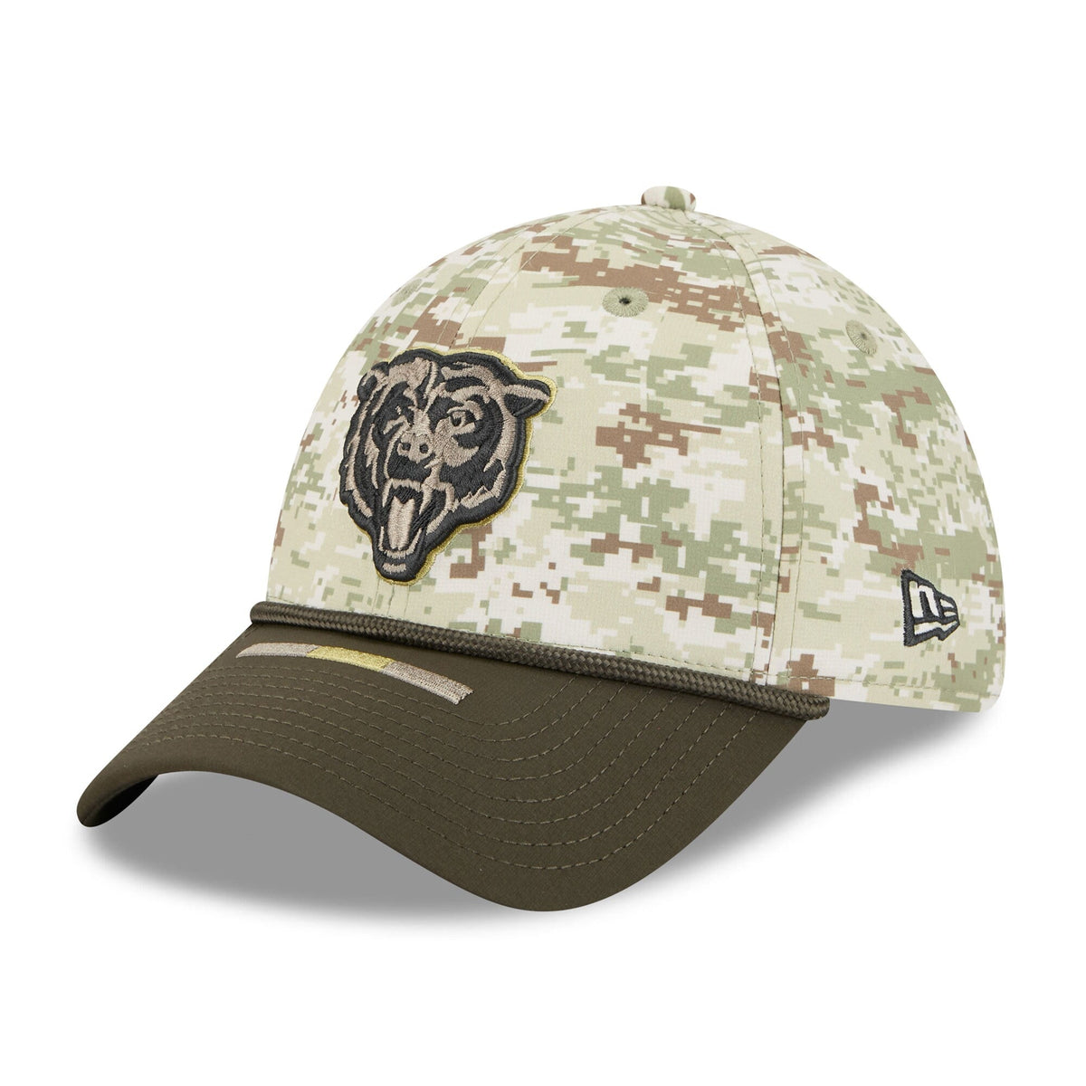 Men's New Era Camo Chicago Bears 2025 Salute to Service 39THIRTY Flex Hat