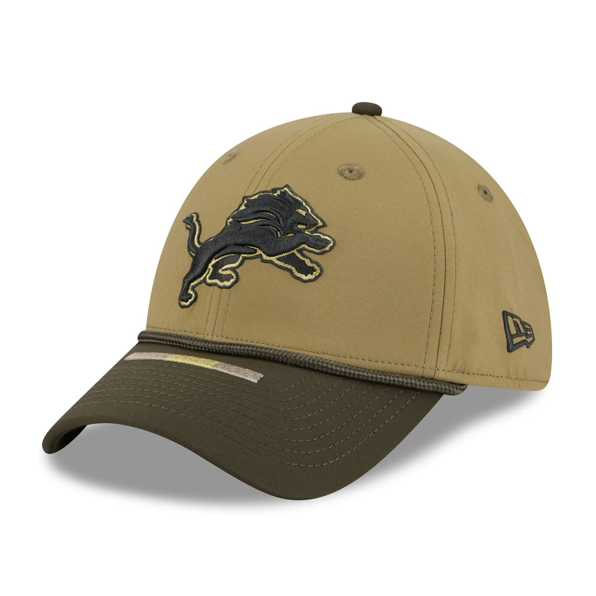 Men's Detroit Lions New Era Green 2025 Salute to Service 39THIRTY Flex Hat