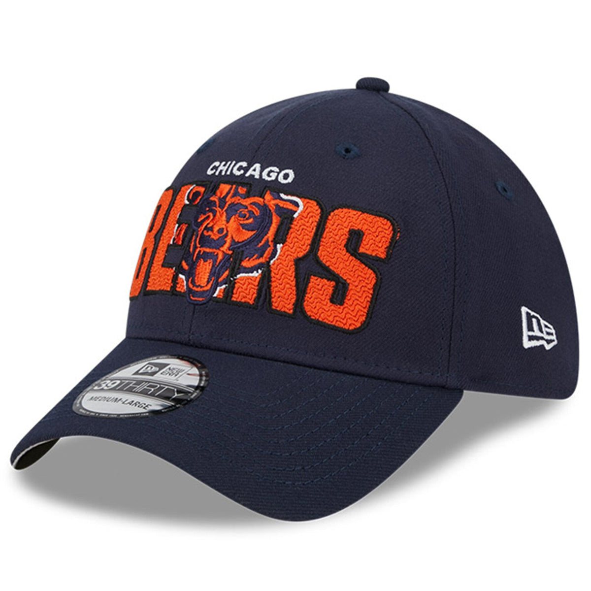 Men's Chicago Bears New Era Navy 2023 NFL Draft 39THIRTY Flex Hat
