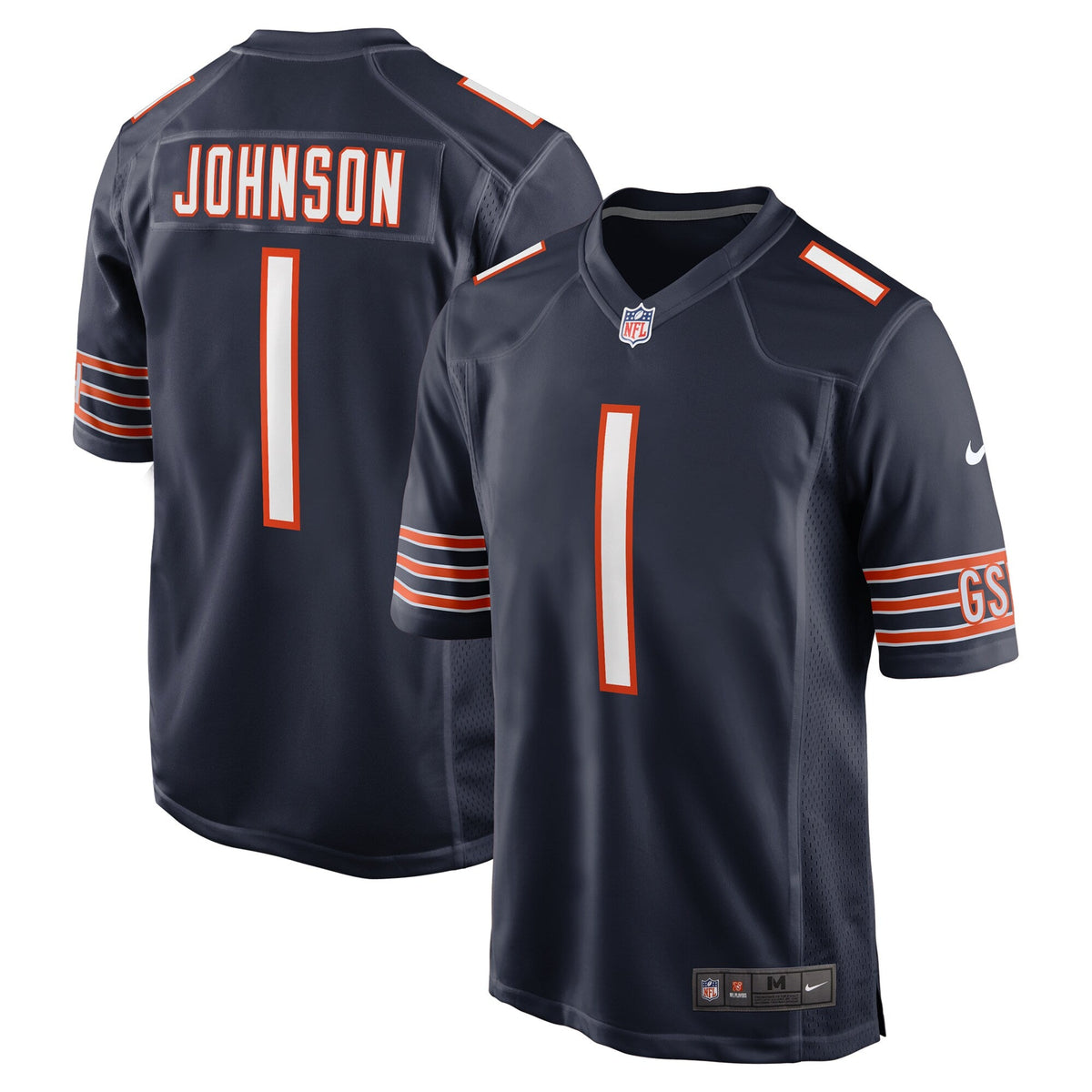 Child Jaylon Johnson Chicago Bears Navy Nike Game Jersey