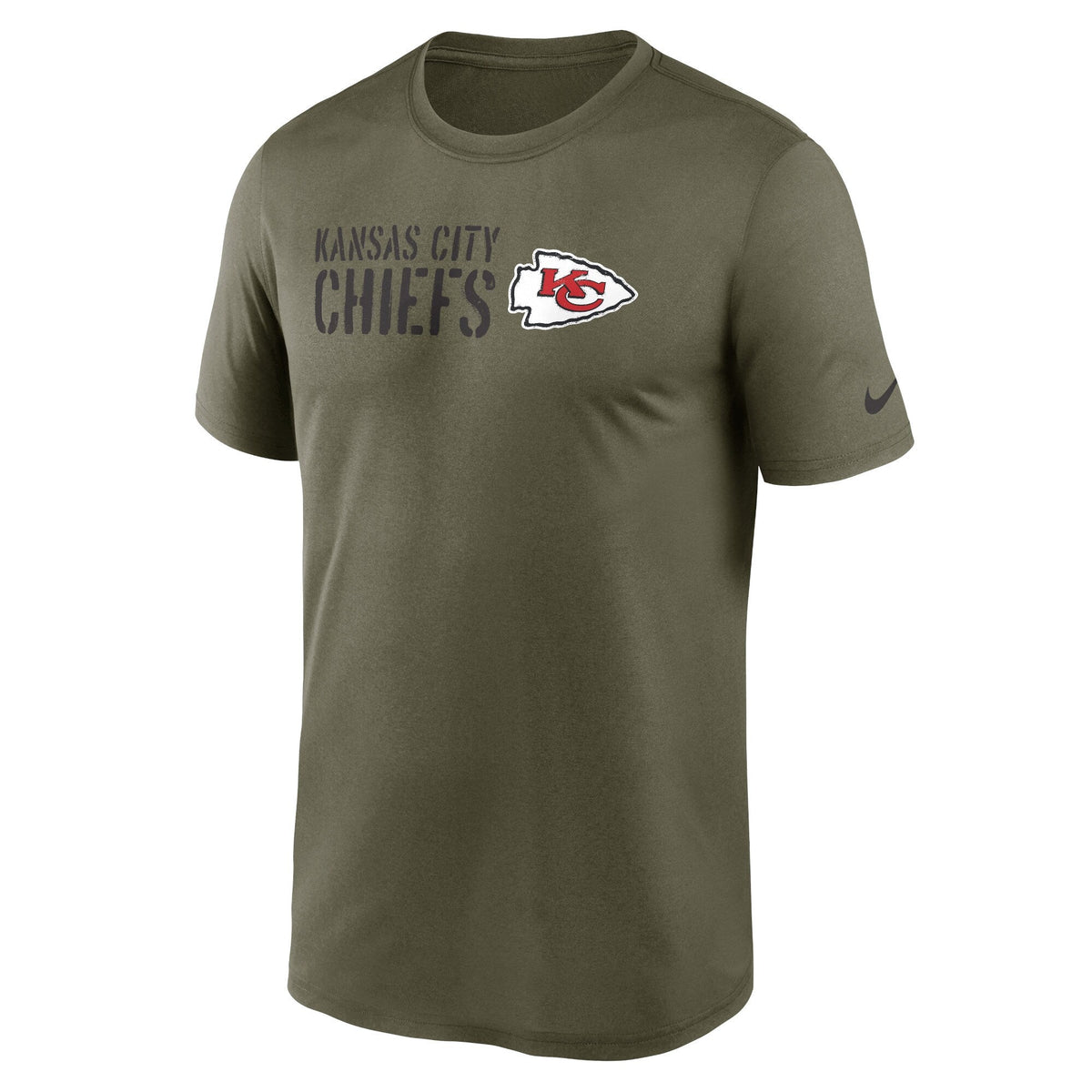 Men's Kansas City Chiefs Nike Olive 2022 Salute to Service Legend Team T-Shirt
